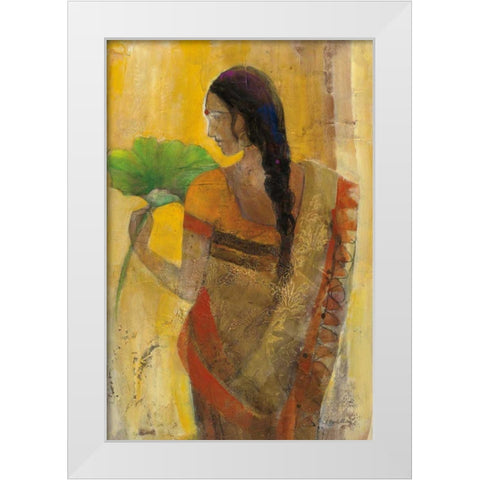 Women of the World II White Modern Wood Framed Art Print by Hristova, Albena