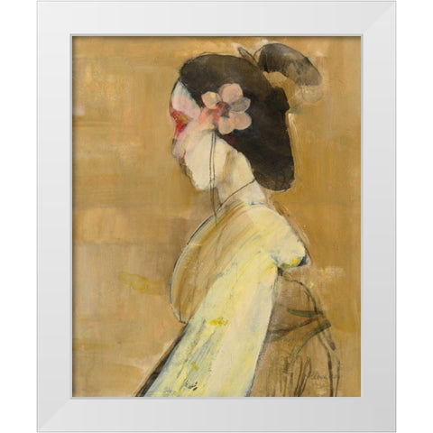 Women of the World VI White Modern Wood Framed Art Print by Hristova, Albena