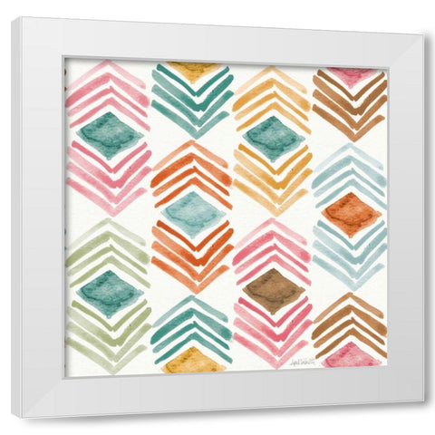 Girlfriends Pattern III White Modern Wood Framed Art Print by Tavoletti, Anne