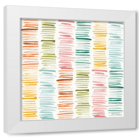 Girlfriends Pattern V White Modern Wood Framed Art Print by Tavoletti, Anne