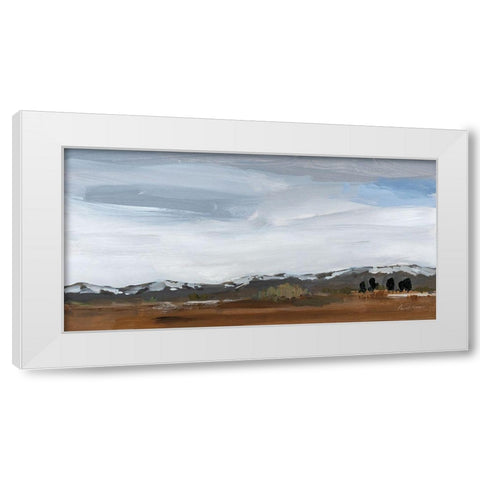 Alamosa Late March White Modern Wood Framed Art Print by Munger, Pamela