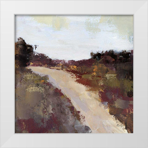 Path White Modern Wood Framed Art Print by Munger, Pamela