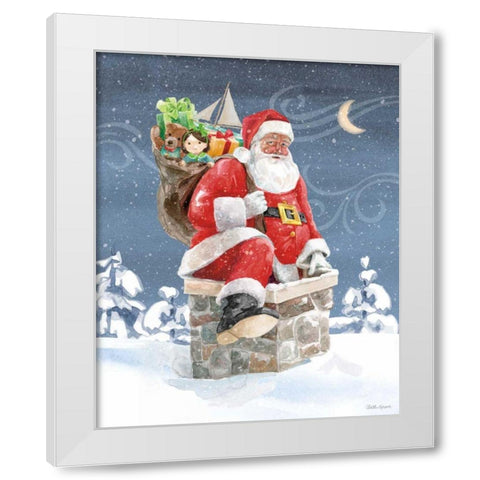 Santas List II White Modern Wood Framed Art Print by Grove, Beth