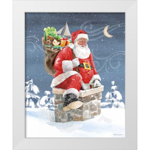 Santas List II White Modern Wood Framed Art Print by Grove, Beth