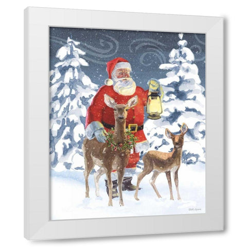 Santas List IV White Modern Wood Framed Art Print by Grove, Beth