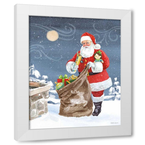 Santas List V White Modern Wood Framed Art Print by Grove, Beth