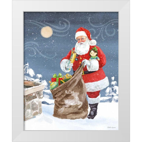 Santas List V White Modern Wood Framed Art Print by Grove, Beth