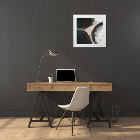 Newgrange White Modern Wood Framed Art Print by Wild Apple Portfolio