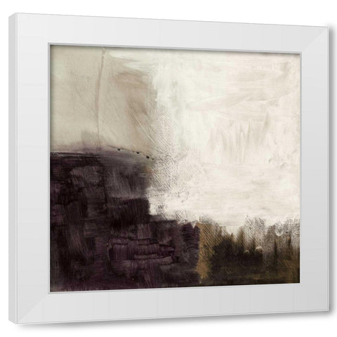 Geyser White Modern Wood Framed Art Print by Wild Apple Portfolio