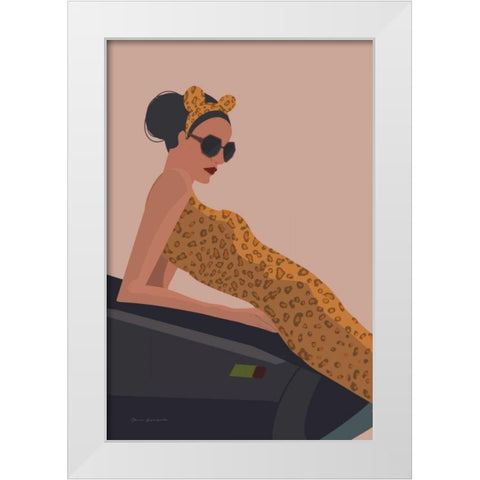 Gorgeous Wild I White Modern Wood Framed Art Print by Escalante, Omar