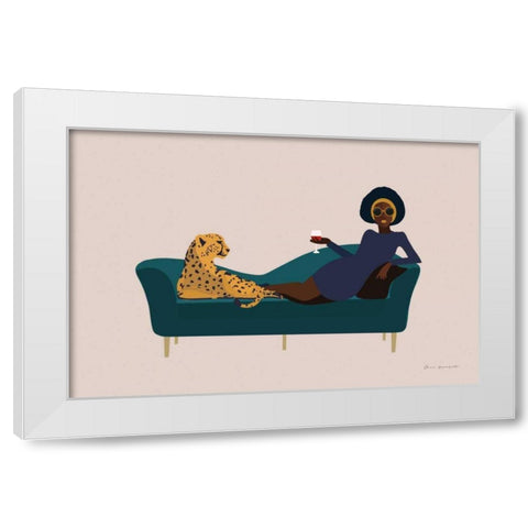 Wild Lounge I White Modern Wood Framed Art Print by Escalante, Omar