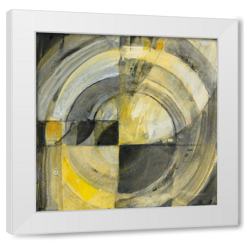 Reflected I White Modern Wood Framed Art Print by Hristova, Albena