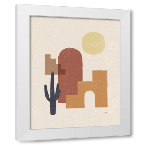 Desert Arches II White Modern Wood Framed Art Print by Hershey, Moira