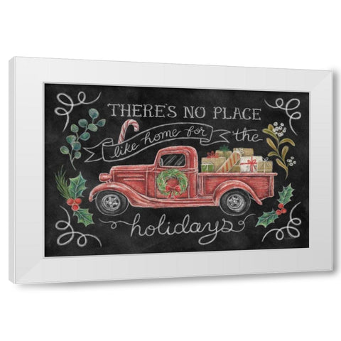Christmas Chalk VI White Modern Wood Framed Art Print by Urban, Mary
