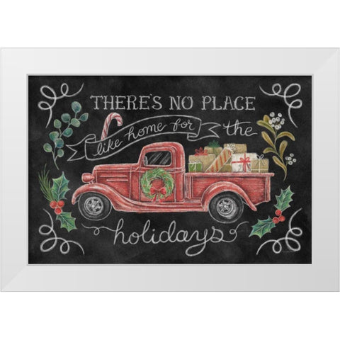 Christmas Chalk VI White Modern Wood Framed Art Print by Urban, Mary