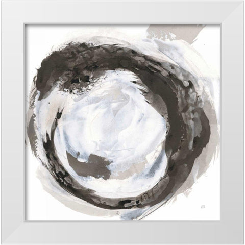 Beginning III White Modern Wood Framed Art Print by Paschke, Chris