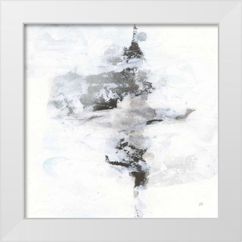 Layered Thinking I White Modern Wood Framed Art Print by Paschke, Chris