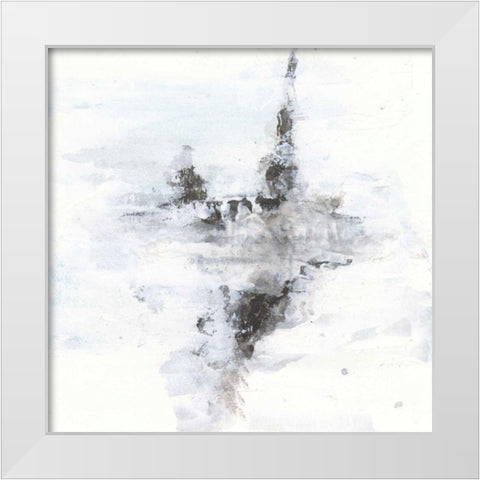 Layered Thinking II White Modern Wood Framed Art Print by Paschke, Chris