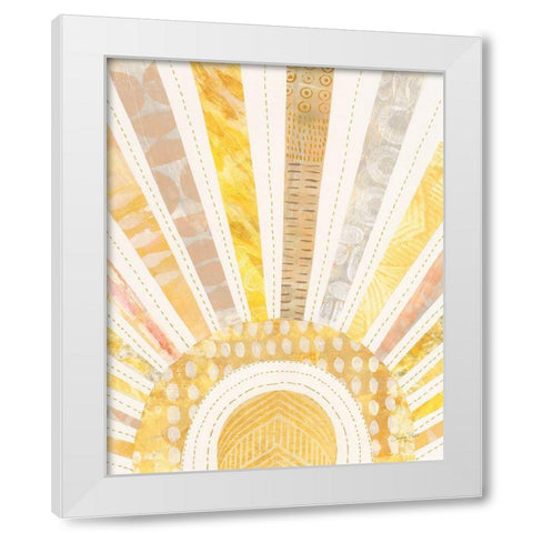 Boho Sunshine I White Modern Wood Framed Art Print by Prahl, Courtney