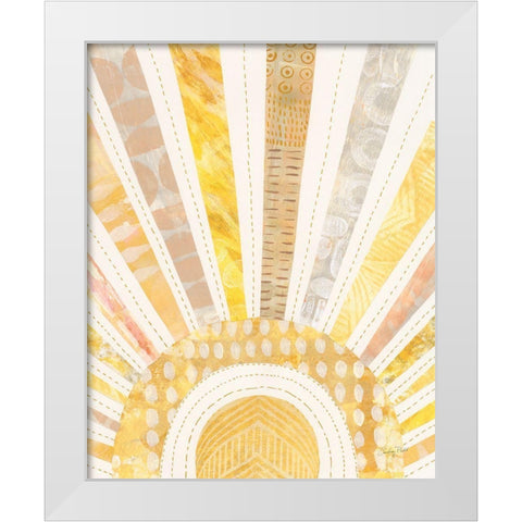 Boho Sunshine I White Modern Wood Framed Art Print by Prahl, Courtney