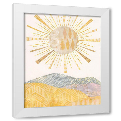 Boho Sunshine II White Modern Wood Framed Art Print by Prahl, Courtney
