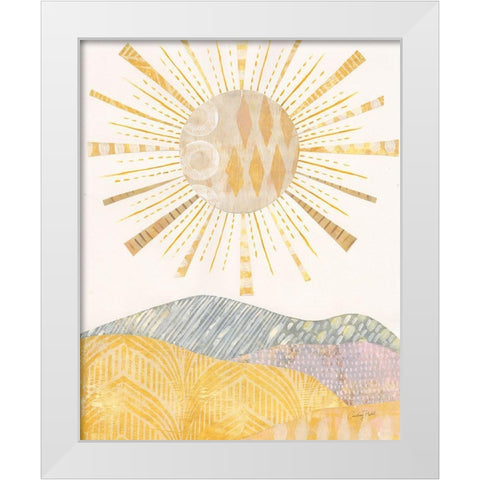 Boho Sunshine II White Modern Wood Framed Art Print by Prahl, Courtney