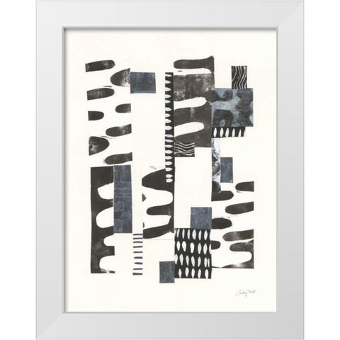 Overlap I White Modern Wood Framed Art Print by Prahl, Courtney