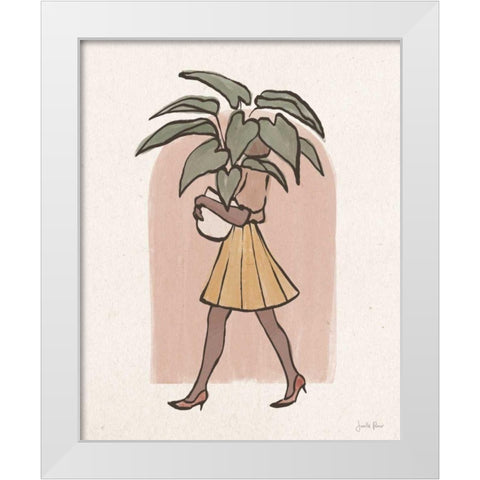 Plant Ladies II White Modern Wood Framed Art Print by Penner, Janelle