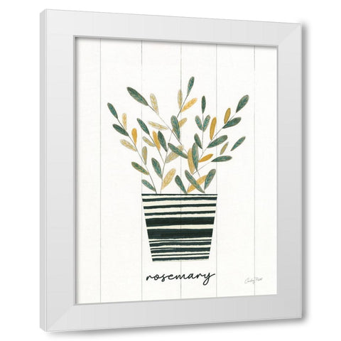 Herb Garden V White Modern Wood Framed Art Print by Prahl, Courtney