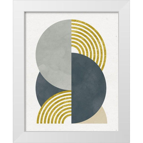Deco Glam I White Modern Wood Framed Art Print by Hershey, Moira