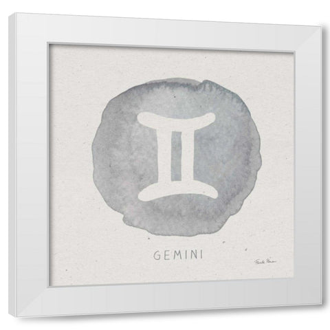 Mystic Zodiac III White Modern Wood Framed Art Print by Zaman, Farida