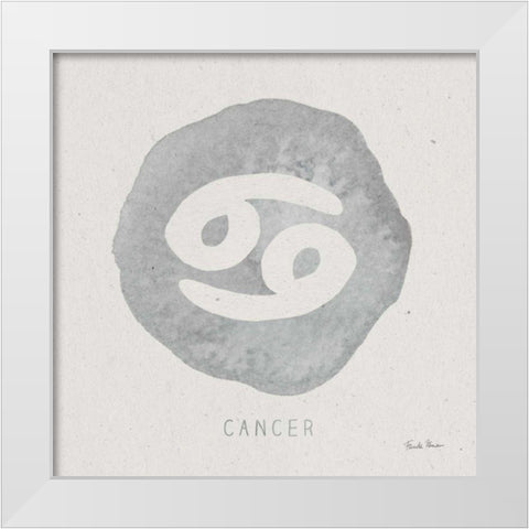 Mystic Zodiac IV White Modern Wood Framed Art Print by Zaman, Farida