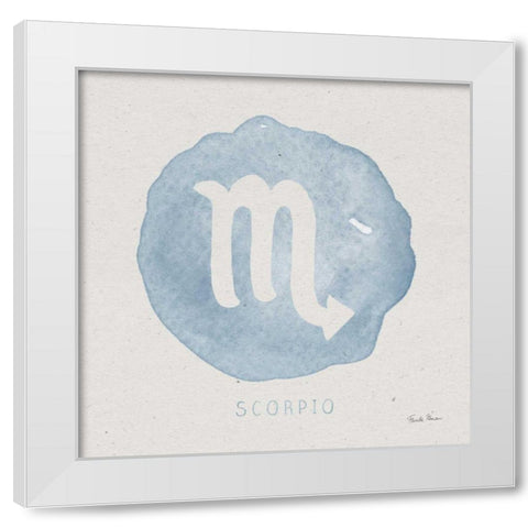 Mystic Zodiac VIII White Modern Wood Framed Art Print by Zaman, Farida