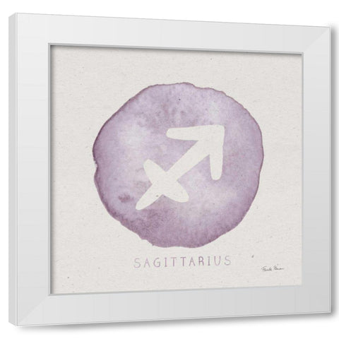 Mystic Zodiac IX White Modern Wood Framed Art Print by Zaman, Farida