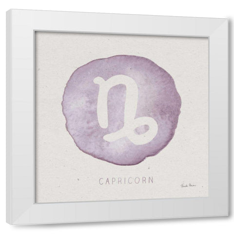 Mystic Zodiac X White Modern Wood Framed Art Print by Zaman, Farida