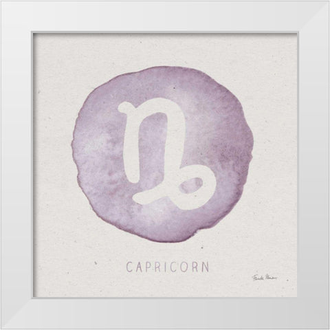Mystic Zodiac X White Modern Wood Framed Art Print by Zaman, Farida