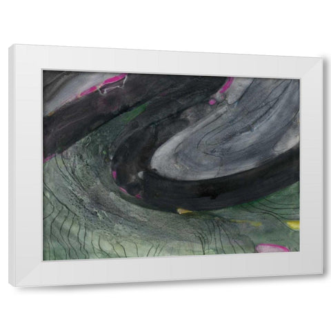 Zig Zag II White Modern Wood Framed Art Print by Hristova, Albena
