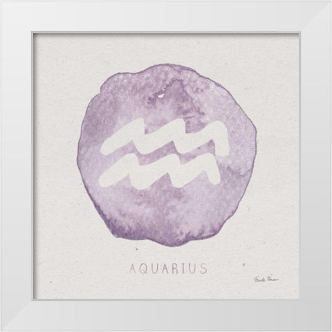 Mystic Zodiac XI White Modern Wood Framed Art Print by Zaman, Farida