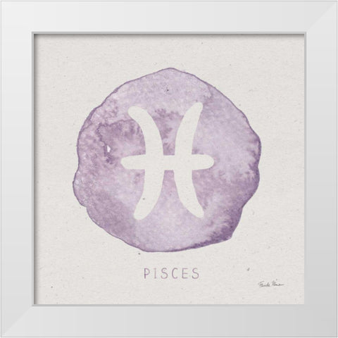 Mystic Zodiac XII White Modern Wood Framed Art Print by Zaman, Farida