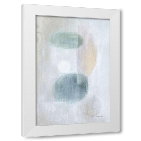 Obscurity I White Modern Wood Framed Art Print by Nai, Danhui