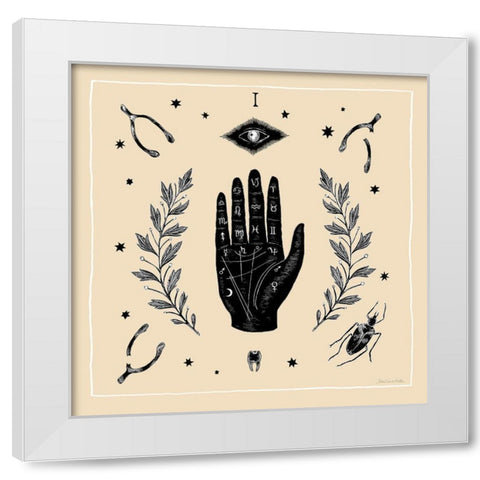 All Hallows Eve I Sq No Words Neutral White Modern Wood Framed Art Print by Miller, Sara Zieve