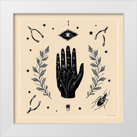 All Hallows Eve I Sq No Words Neutral White Modern Wood Framed Art Print by Miller, Sara Zieve