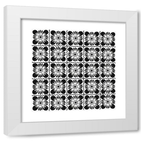Talavera VII White Modern Wood Framed Art Print by Green, Nancy