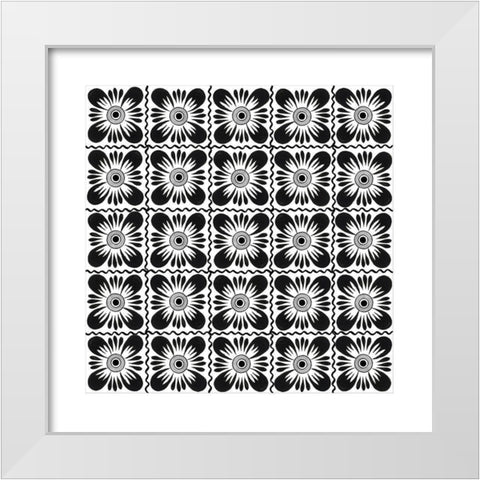 Talavera VII White Modern Wood Framed Art Print by Green, Nancy