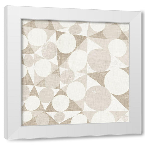 Spotty I White Modern Wood Framed Art Print by Mullan, Michael