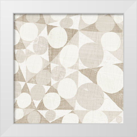 Spotty I White Modern Wood Framed Art Print by Mullan, Michael