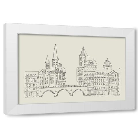 French Script II Neutral White Modern Wood Framed Art Print by Tillmon, Avery