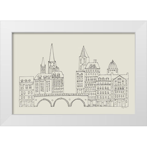French Script II Neutral White Modern Wood Framed Art Print by Tillmon, Avery