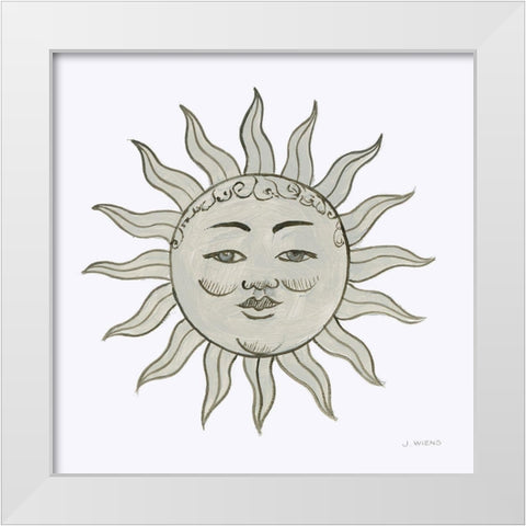 Sun White Modern Wood Framed Art Print by Wiens, James