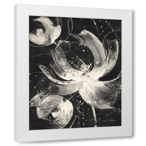 Bold III Dark Vertical White Modern Wood Framed Art Print by Hristova, Albena